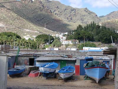 Fischerboote in San Andres