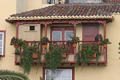 Holzbalkon in Santa Cruz de la Palma