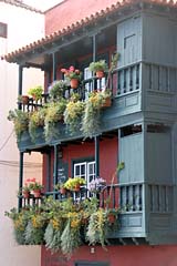 Holzbalkone in Santa Cruz de la Palma